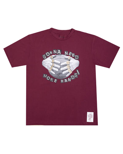 1Off x Perth Wildcats - More Hands - T-Shirt - Maroon