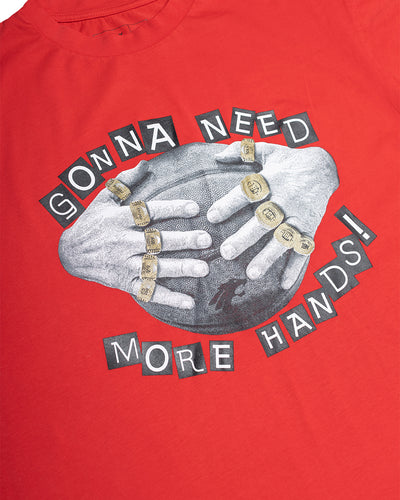 1Off x Perth Wildcats - More Hands T-Shirt - Red