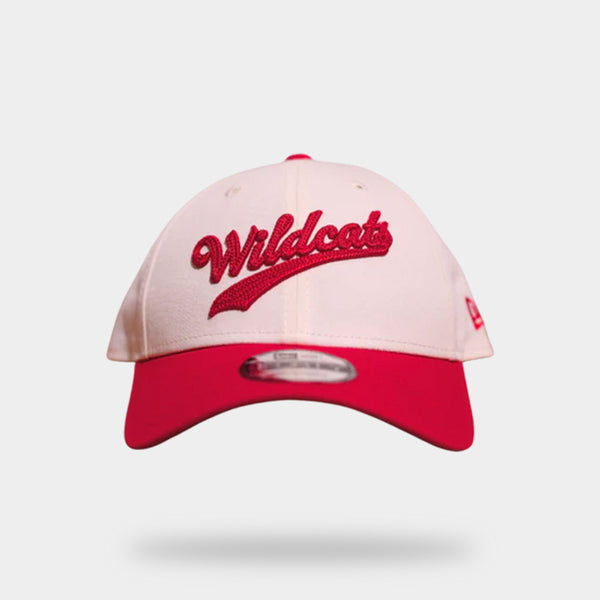 New Era 940 Red and White Chainstitch Script Cap