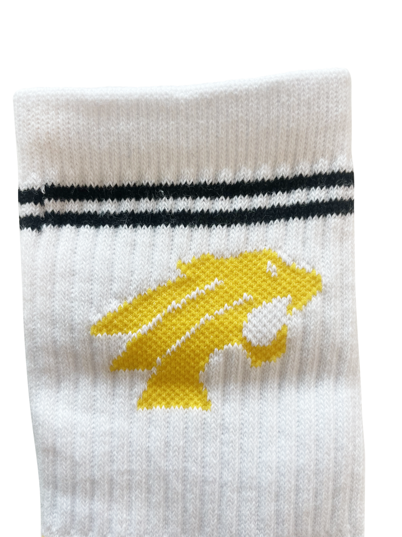 Retro Socks - White