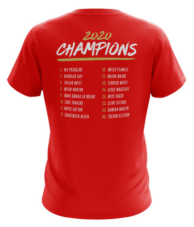2020 Back 2 Back Champions Squad T-shirt