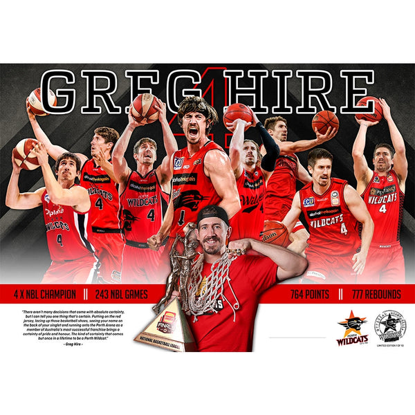 Greg Hire Retirement Lithograph